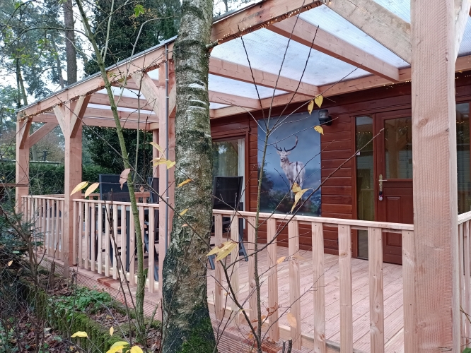 4persoons chalet op Bospark Dennenrhode met omheinde tuin